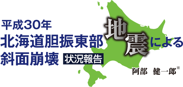 平成30年北海道胆振東部地震による斜面崩壊状況報告