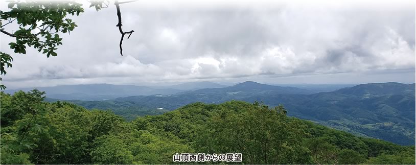 山頂西側からの展望