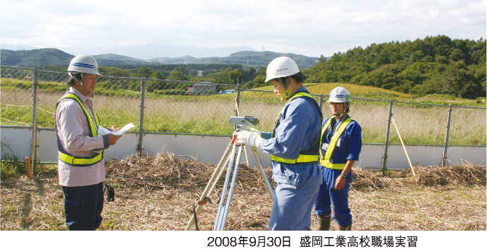 2008年9月30日 盛岡工業高校職場実習