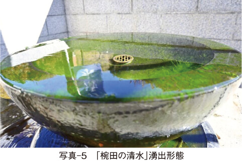 写真-5　「椀田の清水」湧出形態